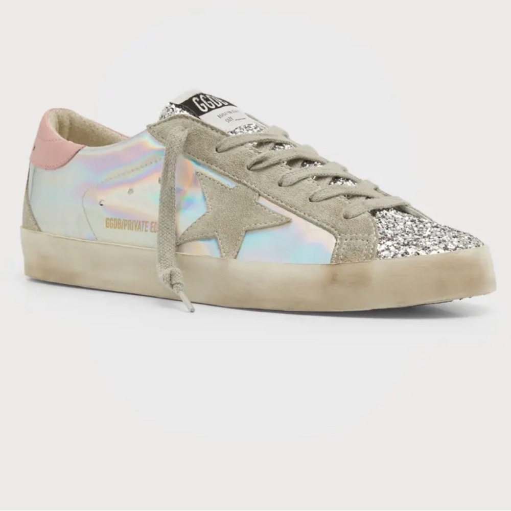 Golden Goose Superstar Leather low top glitter